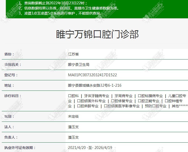 徐州睢宁万锦口腔门诊部