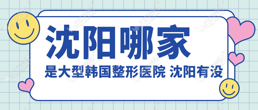 沈阳哪家是大型韩国整形医院 沈阳有没有大型韩国整形医院