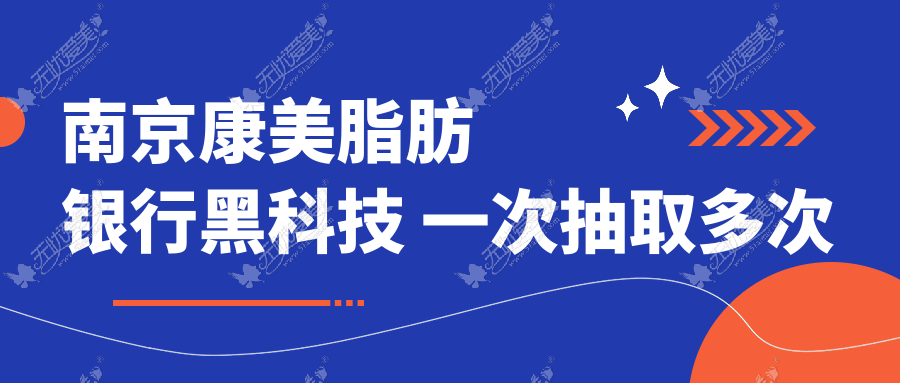 南京康美脂肪银行黑科技 一次抽取多次填充让你储存青春